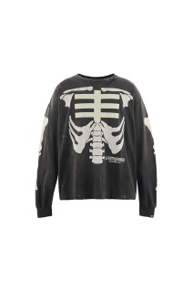 BH_LS T-SHIRT / BONE / BLACK (SM-MK8-0000-C30)