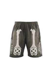BH_CUT SEW SHORTS / BONE / CHARCOAL (SM-MK8-0000-C33)
