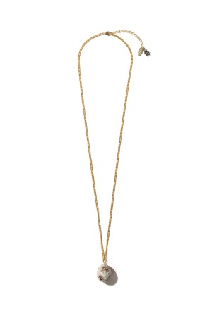 FOOD SAMPLE CHAIN NECKLACE - EGG GOLD (26SS83AC44)