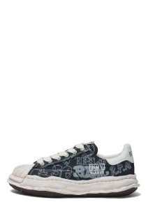 BLAKEY / graffiti printed canvas Low -Top / BLACK (A16FW730)