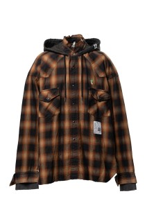 SWEAT HOODIE L/S SHIRTS / BROWN (J16SH182)