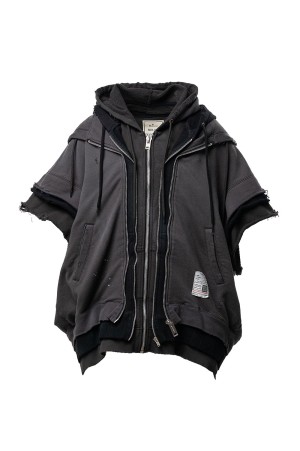 TRIPLE LAYERED VEST / BLACK (J16VT762)