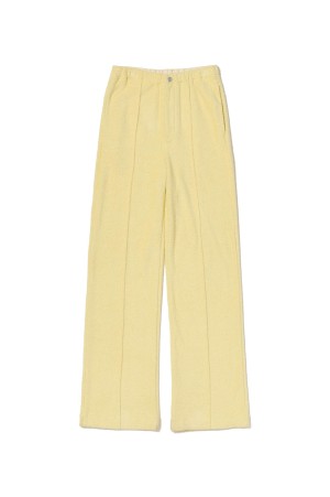 COTTON NYLON PILE PANTS - LIGHT YELLOW (A26SP04DP)
