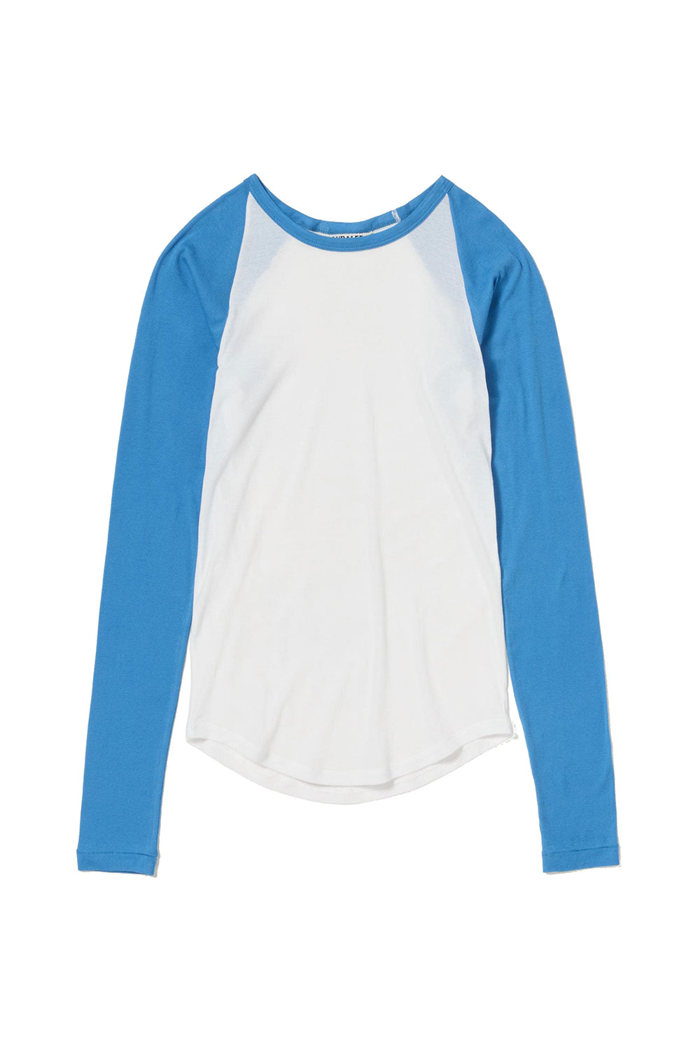 SUPER HIGH GAUGE SHEER RIB RAGLAN P/O - WHITExBLUE (A26SP06HF