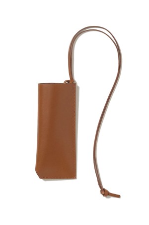 LEATHER SUNGLASSES CASE - BROWN (A26SC10RP)