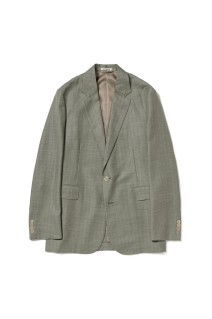 BLUEFACED WOOL JACKET - KHAKI GRAY STRIPE (A26SJ03BA)