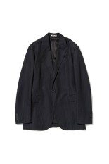 BLUEFACED WOOL JACKET - CHARCOAL NAVY STRIPE (A26SJ03BA)