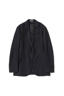 BLUEFACED WOOL JACKET - CHARCOAL NAVY STRIPE (A26SJ03BA)