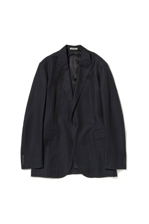 BLUEFACED WOOL JACKET - CHARCOAL NAVY STRIPE (A26SJ03BA)