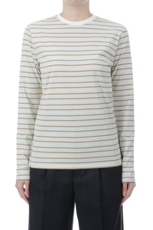 GRADIENT STRIPE JERSEY L/S TEE - FADE MINT STRIPE (A26SP03GJ)