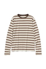 GRADIENT STRIPE JERSEY L/S TEE - FADE BROWN STRIPE (A26SP03GJ)