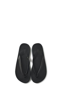 SOFT LEATHER FLIP-FLOPS - BLACK (A26SS11QD)