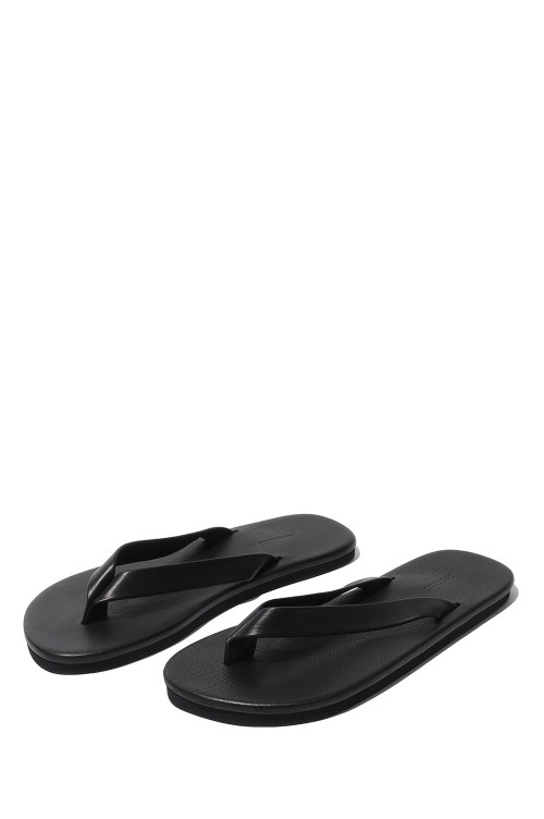 SOFT LEATHER FLIP-FLOPS - BLACK (A26SS11QD) | セレクトショップ
