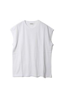 SEAMLESS CREW NECK SLEEVELESS - WHITE (A00T06ST)