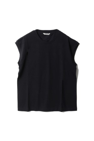 SEAMLESS CREW NECK SLEEVELESS - BLACK (A00T06ST)