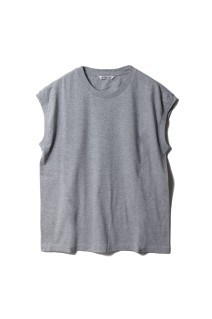 SEAMLESS CREW NECK SLEEVELESS - TOP GRAY (A00T06ST)