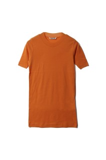 SUPER HIGH GAUGE SHEER RIB TEE - ORANGE (A00T03HF)