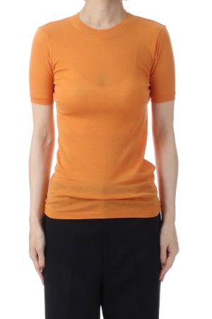 SUPER HIGH GAUGE SHEER RIB TEE - ORANGE (A00T03HF)