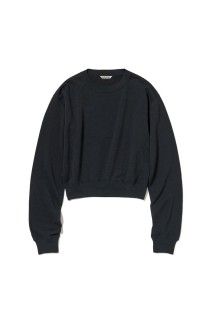 HIGH TWIST LIGHT SWEAT P/O - INK BLACK (A26SP05MU)