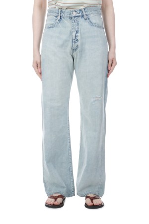 FADED SELVEDGE LIGHT DENIM PANTS - LIGHT INDIGO (A26SP05DE)