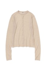 SHEER CASHMERE KNIT CARDIGAN - TOP BEIGE (A26SC01CJ)