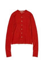 SHEER CASHMERE KNIT CARDIGAN - RED ORANGE (A26SC01CJ)