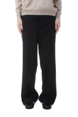 LIGHT WOOL MAX GABARDINE SLACKS - TOP BLACK (A26SP08MG)