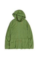 SUPER FINE COTTON LAWN HOODED BLOUSON - DUSTY GREEN (A26SB01CL)