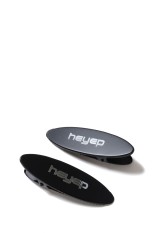 Oval Metal Flat Clips - 2piece Set-BLACK(hp07625)