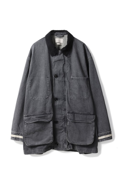 Vintaged Denim Coverall Half Coat(YK25FW01067C)-BLACK- | セレクト