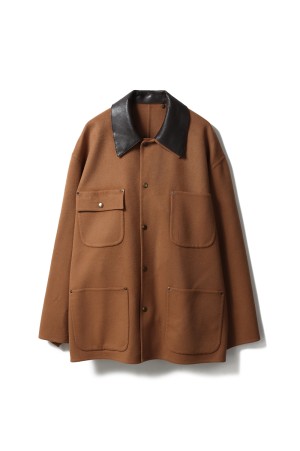 River Melton Coverall Jacket(YK25FW01035B)-BLACK- | セレクト