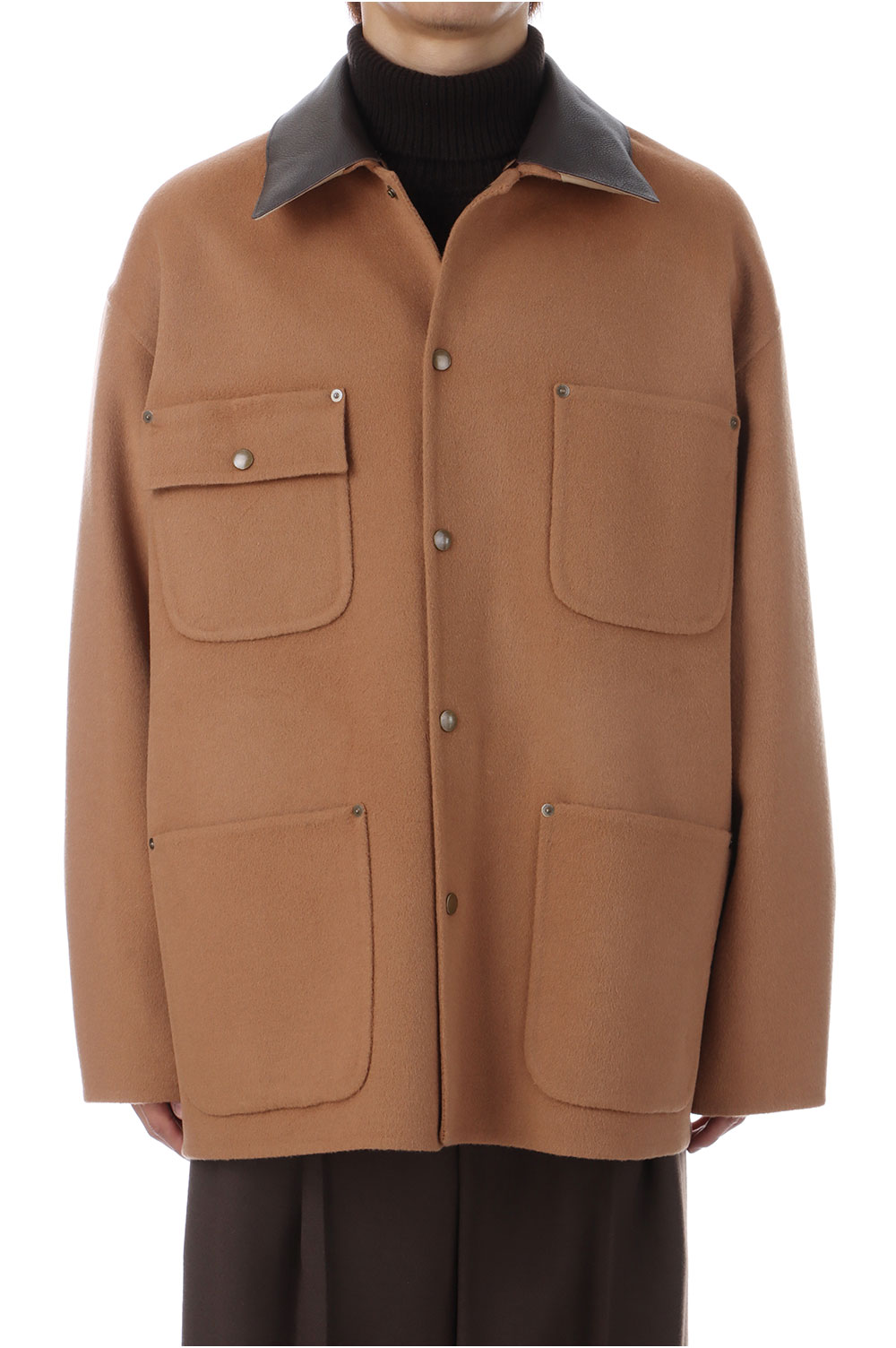 River Melton Coverall Jacket(YK25FW01035B)-CAMEL- | セレクト