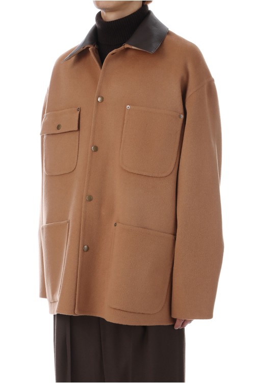 River Melton Coverall Jacket(YK25FW01035B)-CAMEL- | セレクト