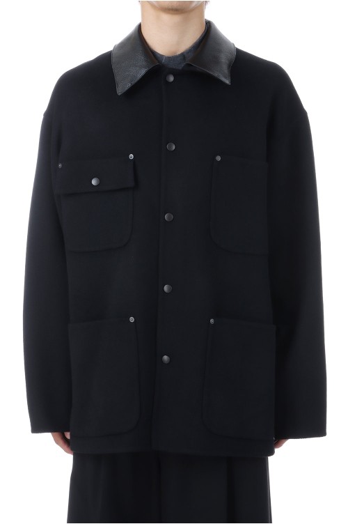 River Melton Coverall Jacket(YK25FW01035B)-BLACK- | セレクト