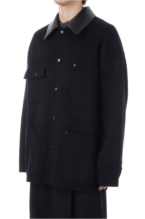 River Melton Coverall Jacket(YK25FW01035B)-BLACK- | セレクト