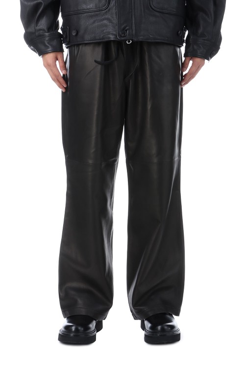 パンツ yoke sheep leather easy pants ヨーク】Sheep Leather Easy Pants(2 BLACK): YOKE: MENS｜THE TOKYO
