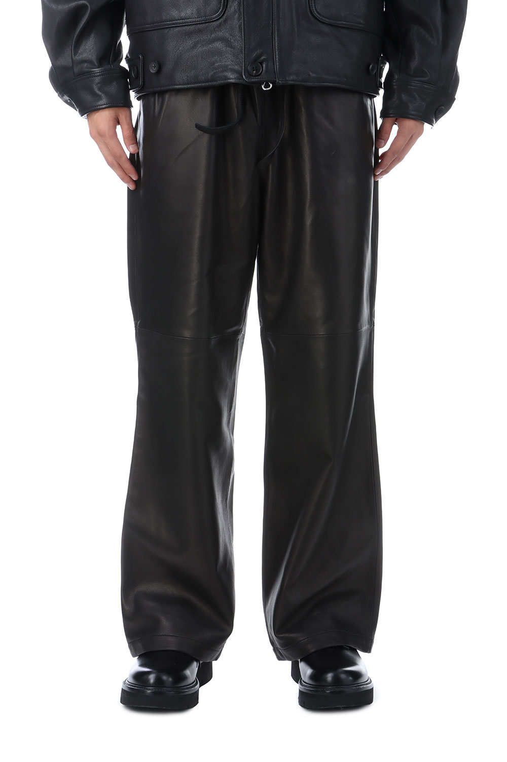 パンツ yoke sheep leather easy pants ヨーク】Sheep Leather Easy Pants(2 BLACK): YOKE: MENS｜THE TOKYO