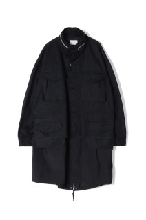 Connected Military Coat(YK25FW01022C)-BLACK-