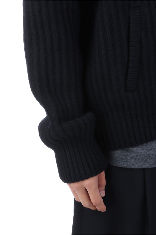 Double Breasted Knit Blouson(YK25FW01107S)-BLACK- | セレクト