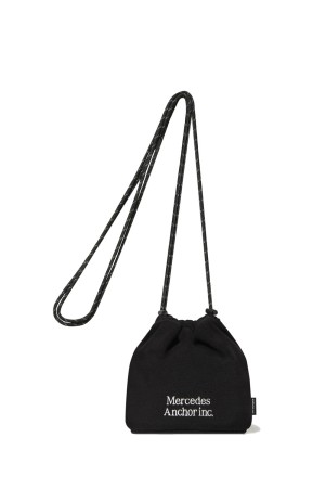 FLEECE DRAWSTRING BAG - BLACK (ANCFW25AC08) | セレクトショップ