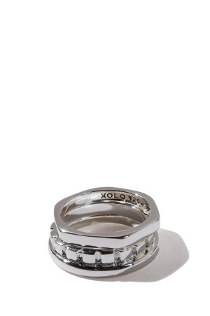 Triple with Cushion Ring / Silver (XOR095)