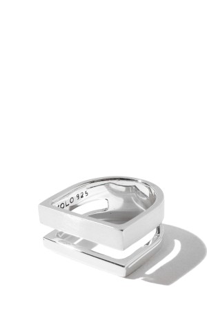 Different Width Ring with Hair Line / Silver (XOR123)