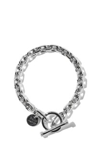Oval Cut Link Bracelet -7mm- / Silver (XOB099-19)