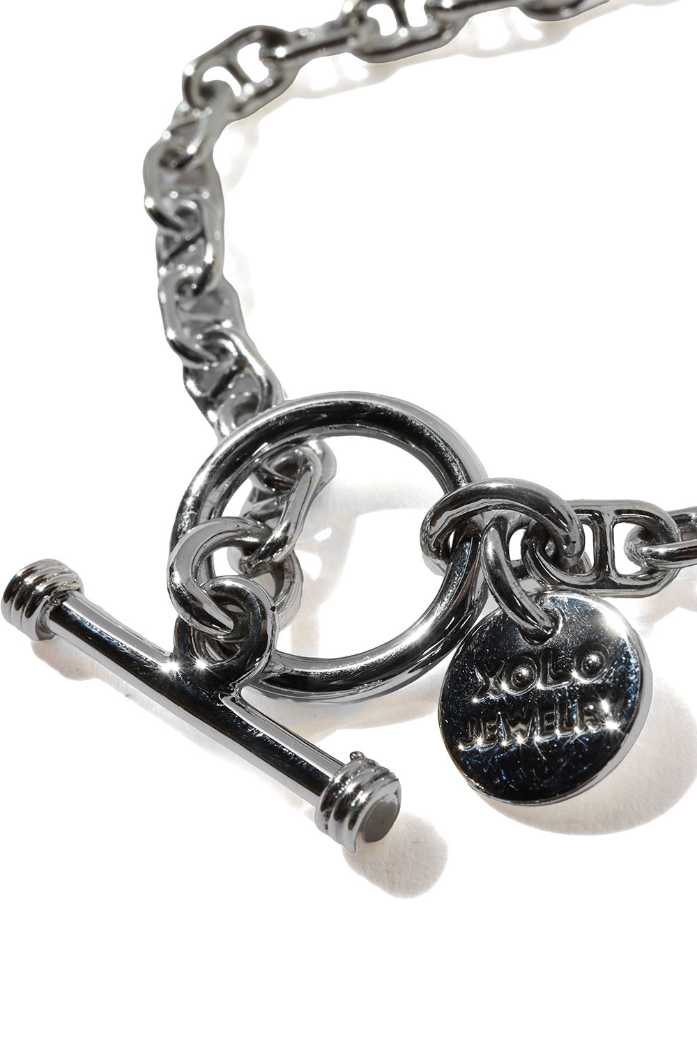 Solid Anchor Link Bracelet -4mm- / Silver (XOB107-19) | セレクト