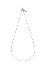 Tiny French Rope Link Necklace -50cm/Silver- (XON042-50)