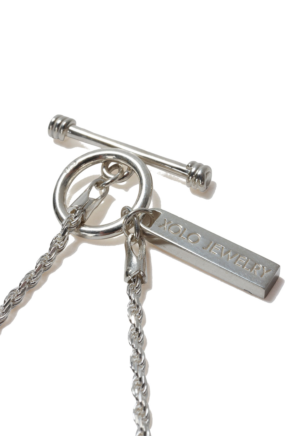 Tiny French Rope Link Necklace -50cm/Silver- (XON042-50 Tiny French Rope Link Necklace -50cm/Silver- (XON042-50