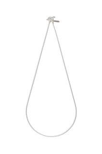 French Rope Link Necklace -60cm/Silver- (XON043-60)