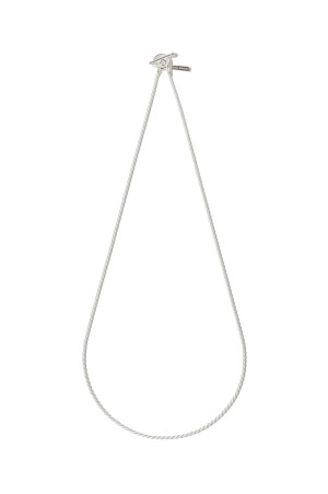 French Rope Link Necklace / Silver (XON043-60)