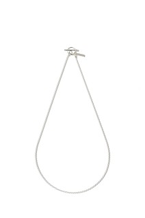 French Rope Link Necklace -50cm/Silver- (XON043-50)