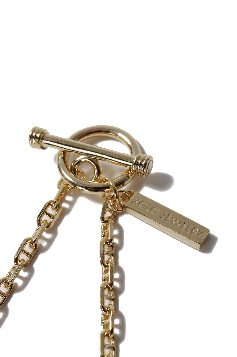 Solid Anchor Link Necklace -50cm/Gold- (XON047-50G) | セレクト